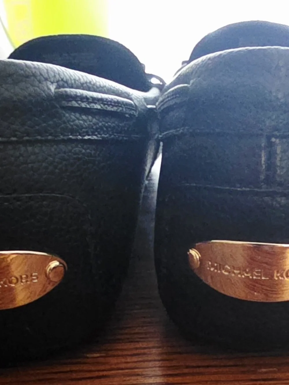 Women's MK Michael Kors Sz 9 Black Slip On Flats - Worn Once!